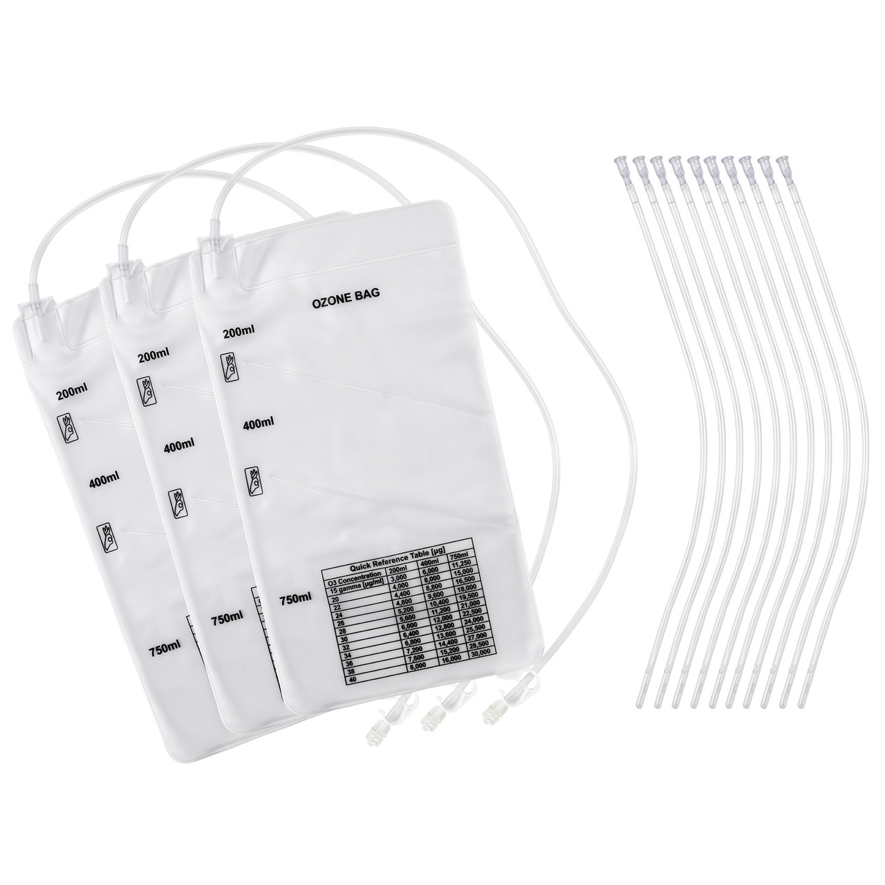 10 pack catheters + MC insufflations bag